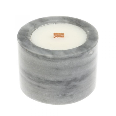 Свеча ароматическая из серого мрамора &quot;Молекула эксцентрик&quot;