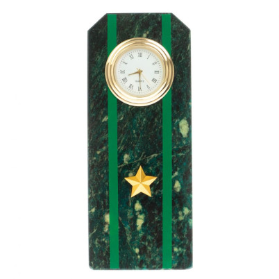 Часы-погон &quot;Майор прокуратуры РФ&quot; камень змеевик