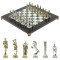 Шахматы "Греко-Римская война" 32х32 см из змеевика и мрамора