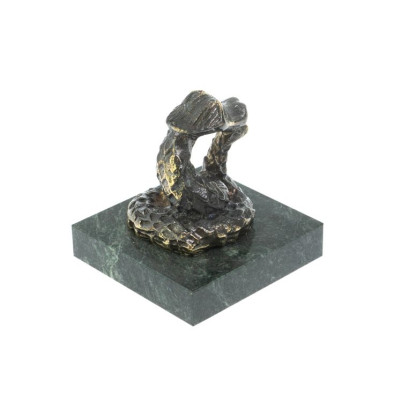 Статуэтка из бронзы и змеевика &quot;Удав&quot;