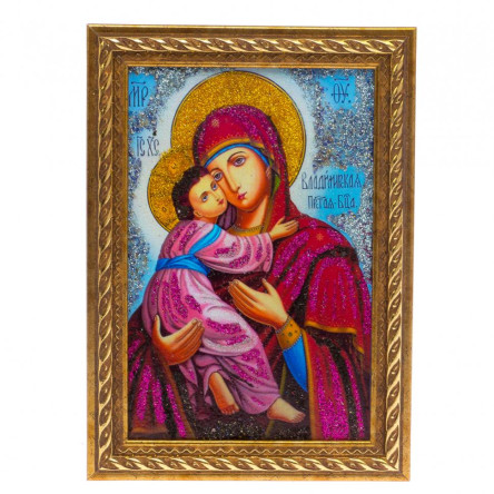 Икона "Владимирская" рамка багет 13х18 см