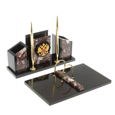 Письменный набор &quot;Канцелярский&quot; с гербом креноид