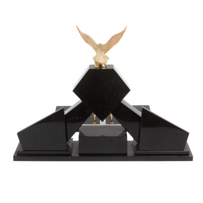 Настольный набор "Орел" из мрамора