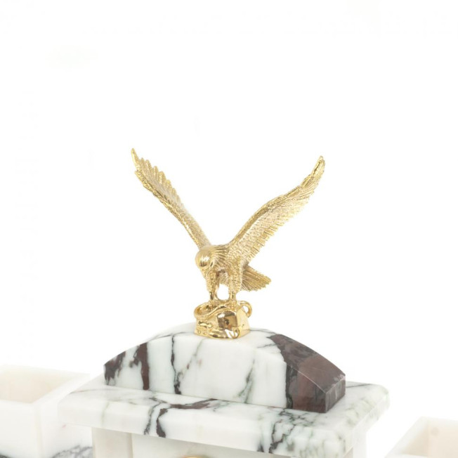 Настольный набор "Орел" из мрамора