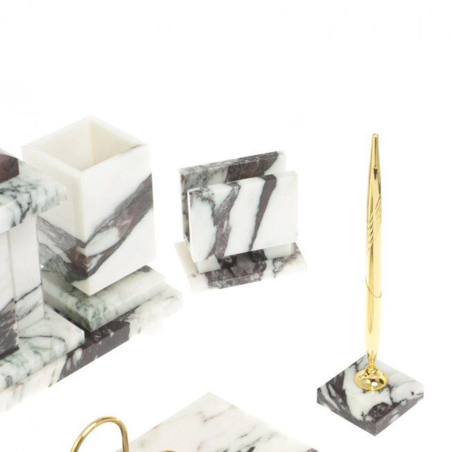 Настольный набор "Орел" из мрамора