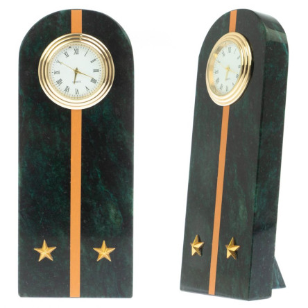 Часы "Погон лейтенант МЧС" камень змеевик