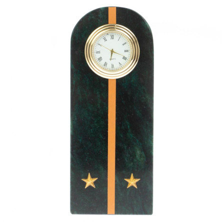 Часы "Погон лейтенант МЧС" камень змеевик