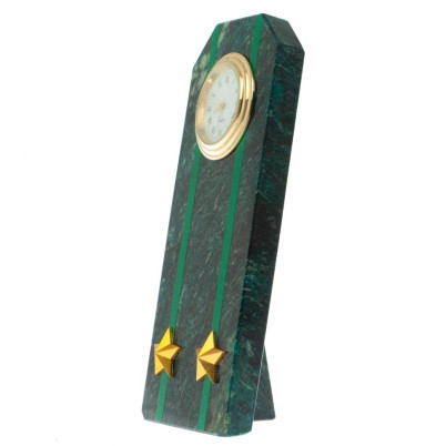 Часы-погон &quot;Подполковник прокуратуры РФ&quot; камень змеевик