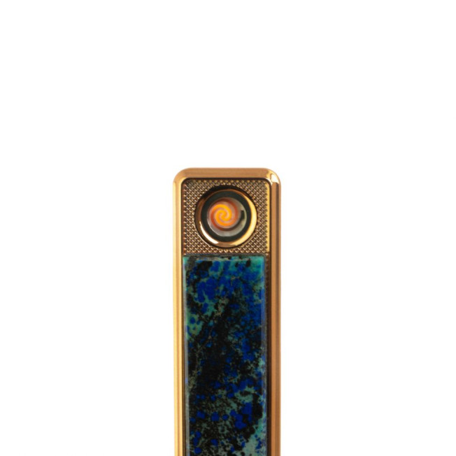 USB зажигалка из камня азурит