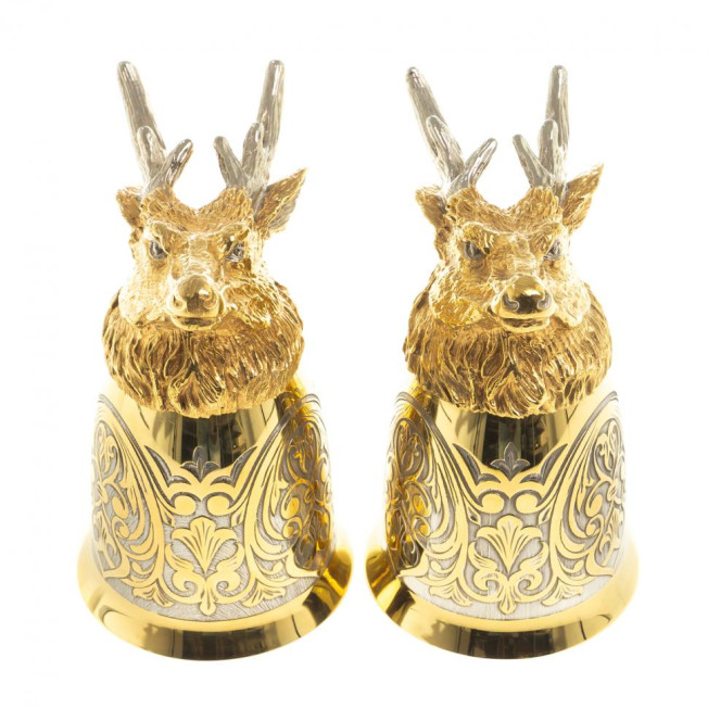 Стопки перевертыши "Олень" 70 мл 2 шт Златоуст