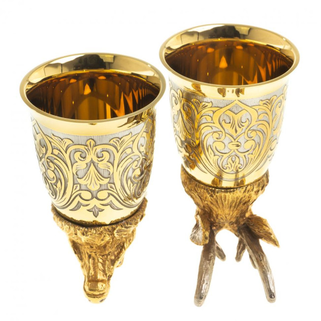 Стопки перевертыши "Олень" 70 мл 2 шт Златоуст