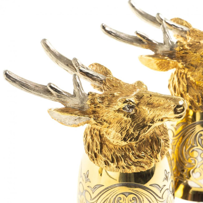 Стопки перевертыши "Олень" 70 мл 2 шт Златоуст